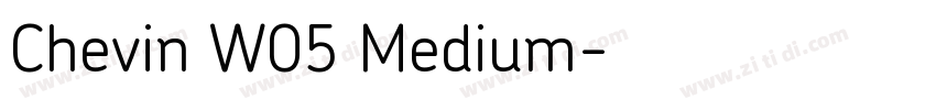 Chevin W05 Medium字体转换